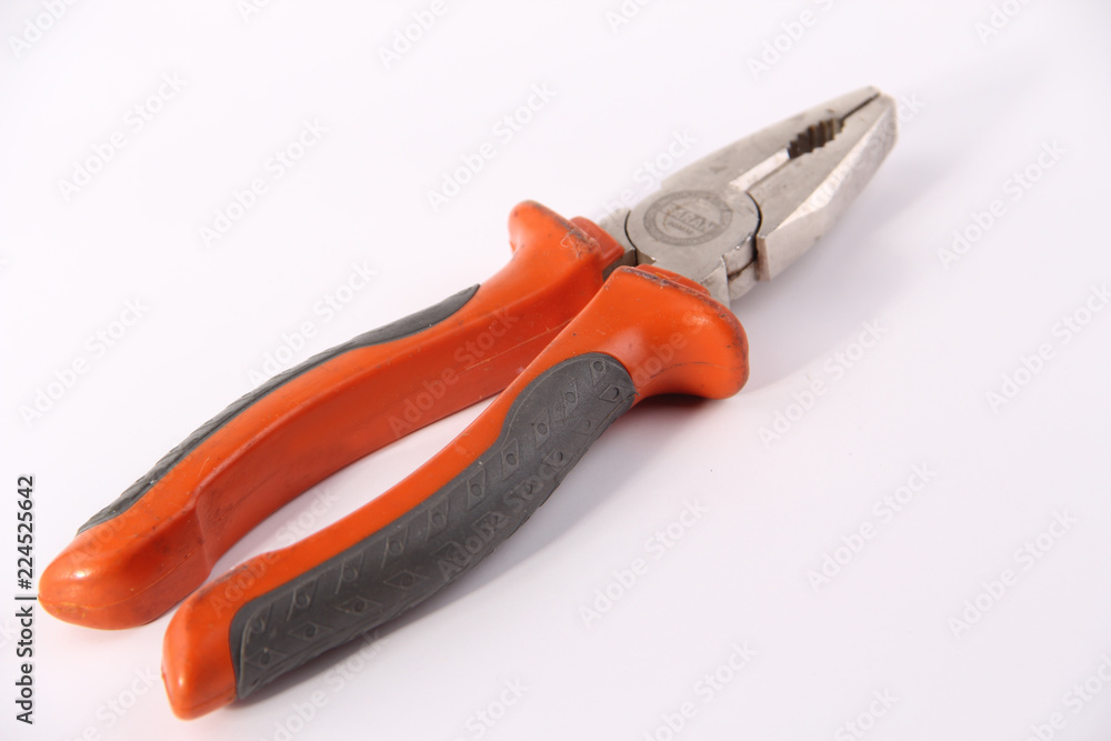 pliers isolated on white background with clipping path pliers isolated on white background with clipping path