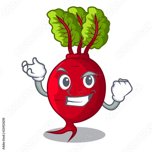 Successful character organic beetroot in the garden