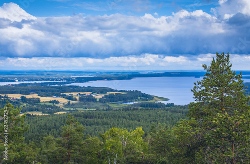 Fototapeta Naklejka Na Ścianę i Meble -  Landscape from Sotkamo, Finland.