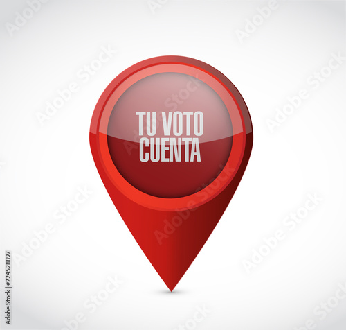 Free Download your vote counts in Spanish Pointer message concept - GFXLoad