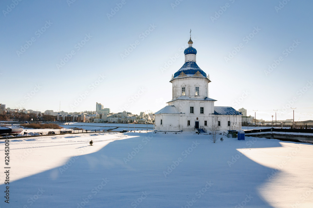 Assumption Church in the city center of Cheboksary, Chuvashia, Russia.