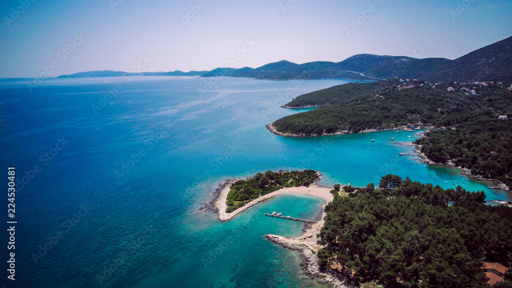 Croatia, Cres, Adriatic Sea, Aerial view Croatia, Cres, Adriatic Sea, Aerial view