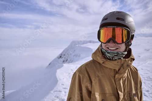 Happy Snowboarder photo