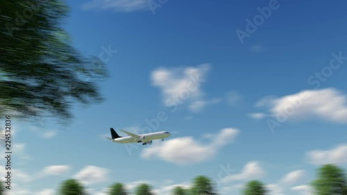 Plane Arriving to Misawa Airport to Japan photo