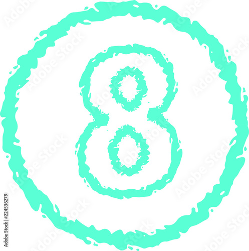 Colorful net style figure