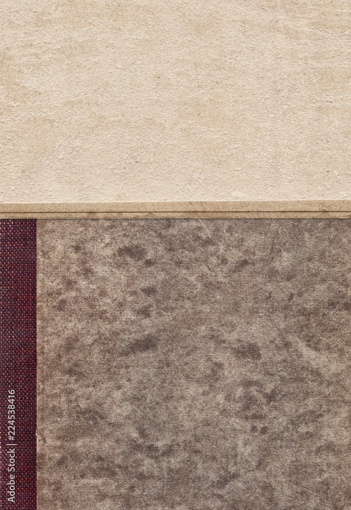 Fototapeta premium Vintage background with retro paper on old book cover