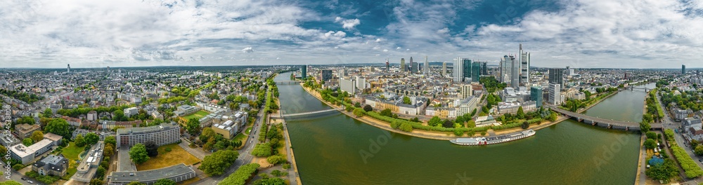 Obraz premium Luftbild Frankfurt 360°