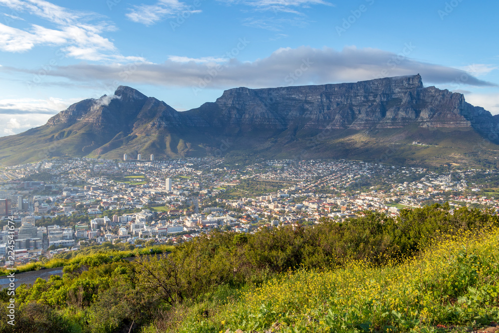 Fototapeta premium Panorama Kapsztadu z Górą Stołową