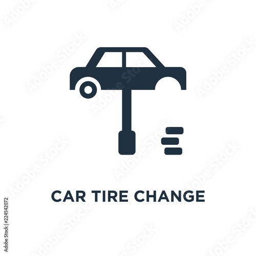 car tire change icon