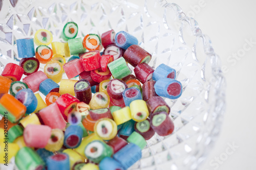 handmade candies in a crystal box