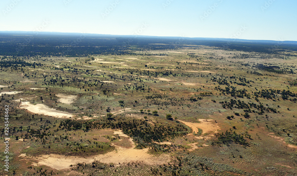 Australia, NT, outback, aerial view