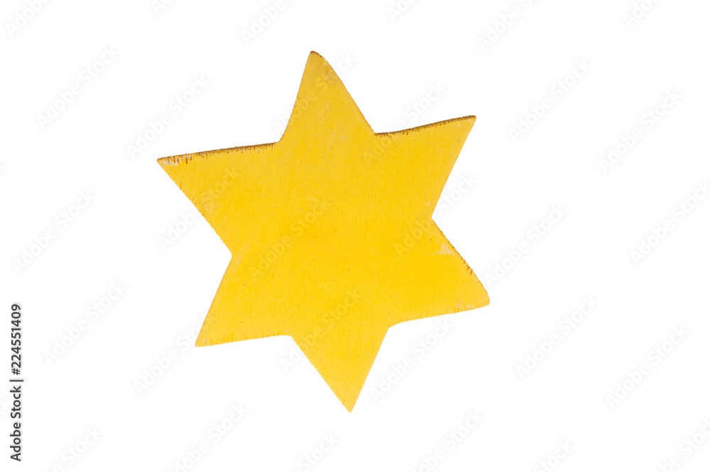 Yellow star isolated on white background Yellow star isolated on white background