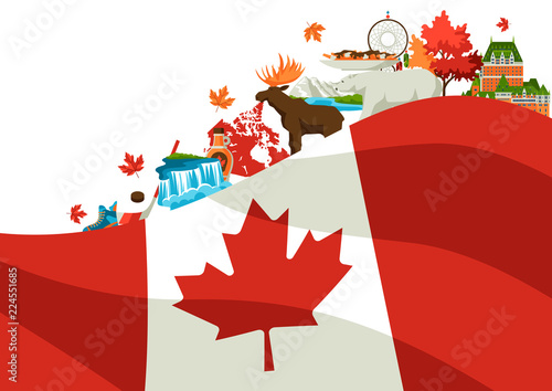 Canada background design.