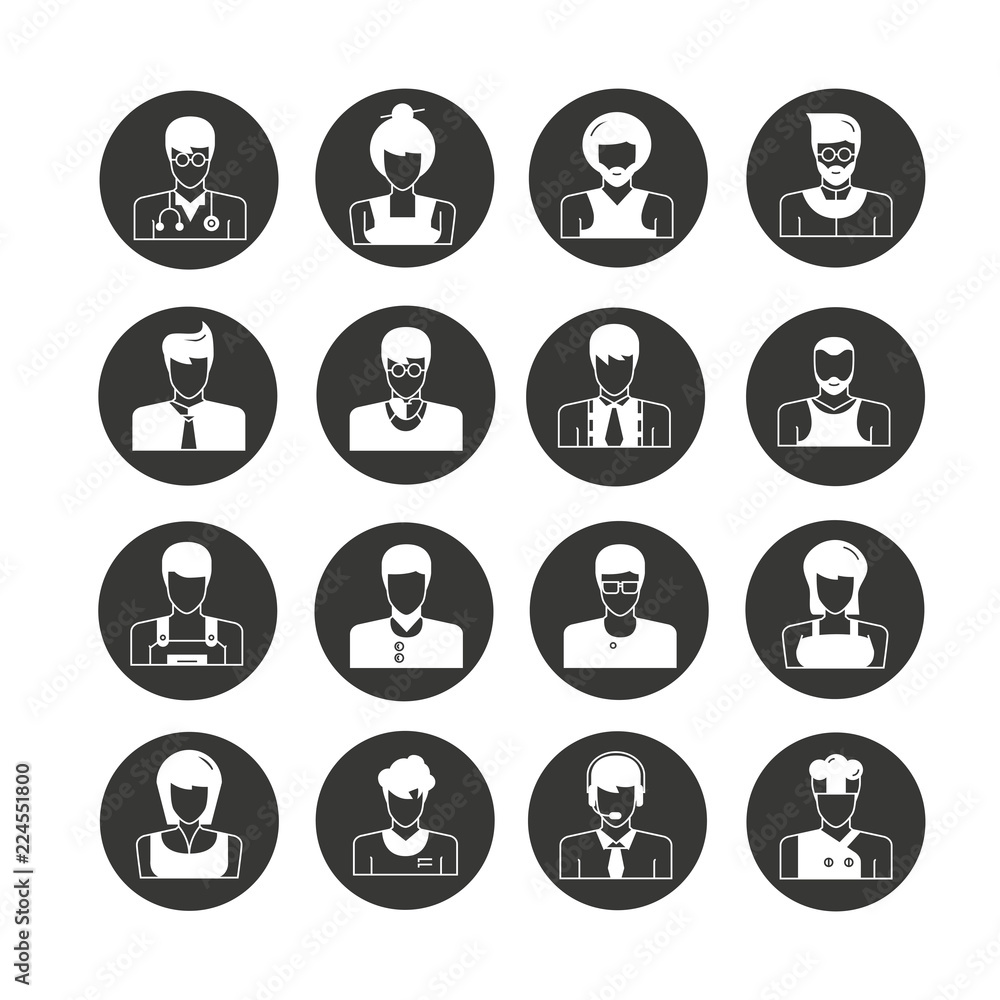 people avatar and user icons