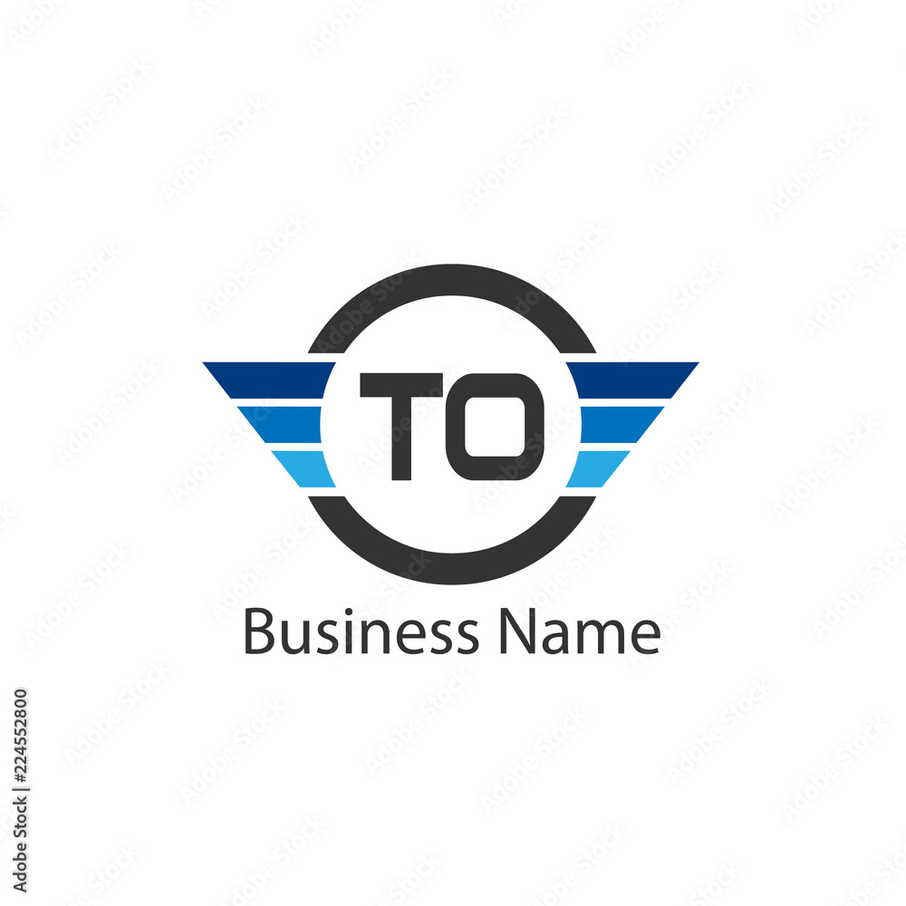 Obraz premium Initial Letter TO Logo Template Design