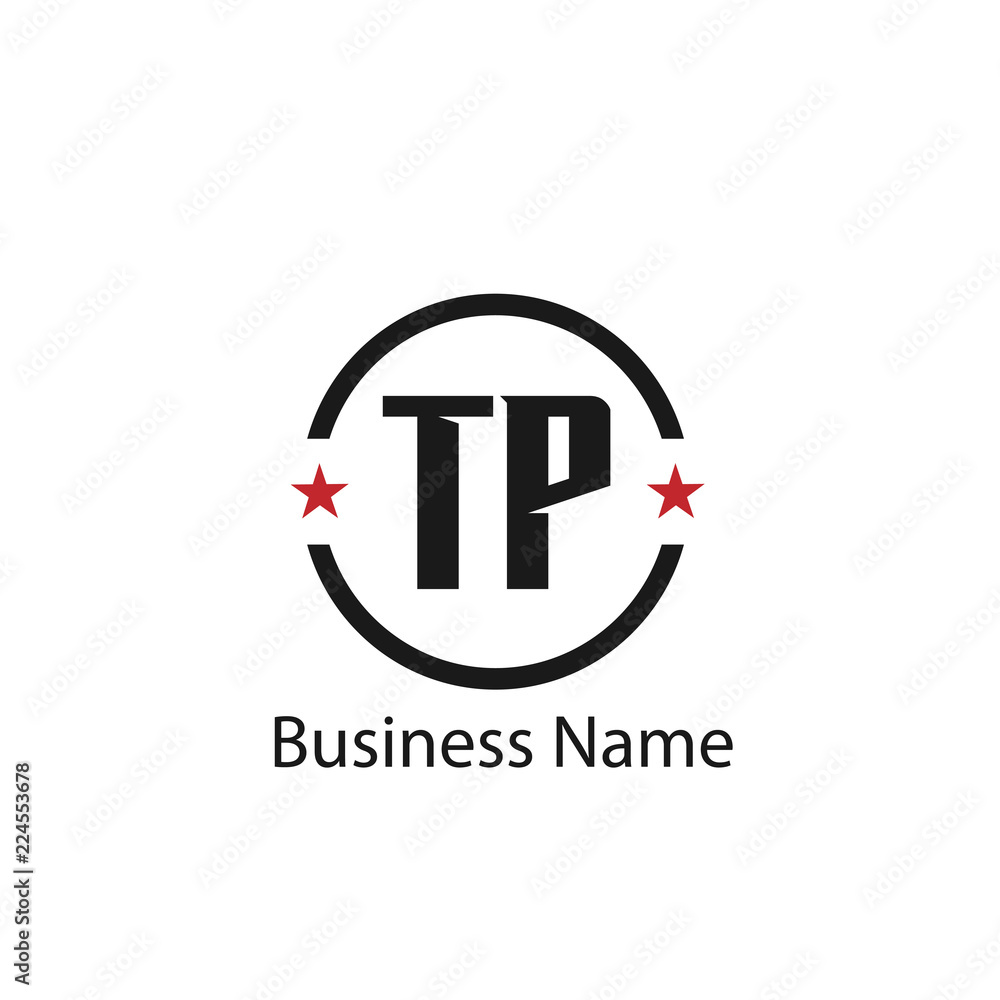 Initial Letter TP Logo Template Design
