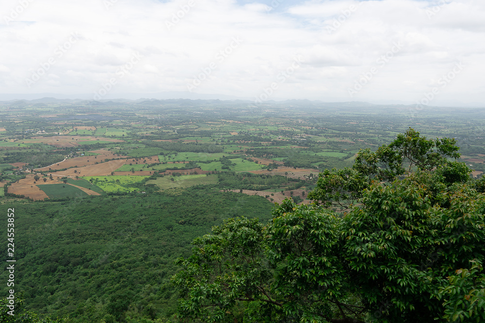 Fototapeta premium View on the mountains and the sky of this beautiful country Thailand