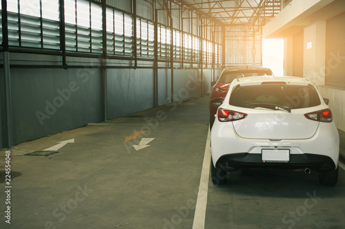 BANGSEAN THAI AUG 18, Car stock brand product mazda such as mazda2 mazda3  all new in stock of showroom for selling to customer illustrative editrial image. photo