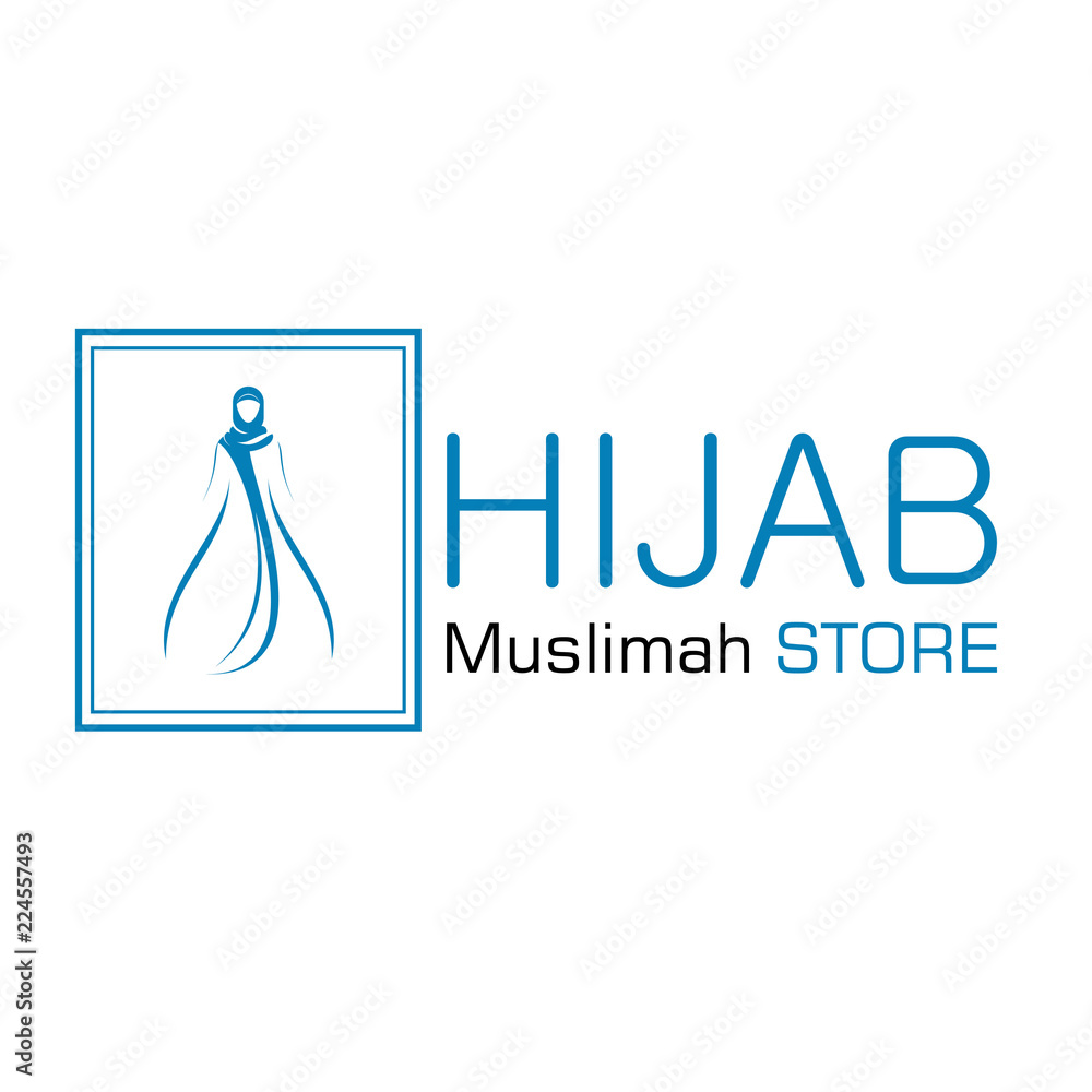 Moslem Wear Logo, Hijab Icon Moslem Wear Logo, Hijab Icon