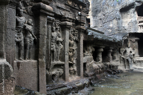 The wonder of Kailasa of Ellora caves, the rock-cut monolithic temple photo