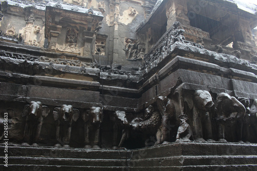 The wonder of Kailasa of Ellora caves, the rock-cut monolithic temple photo