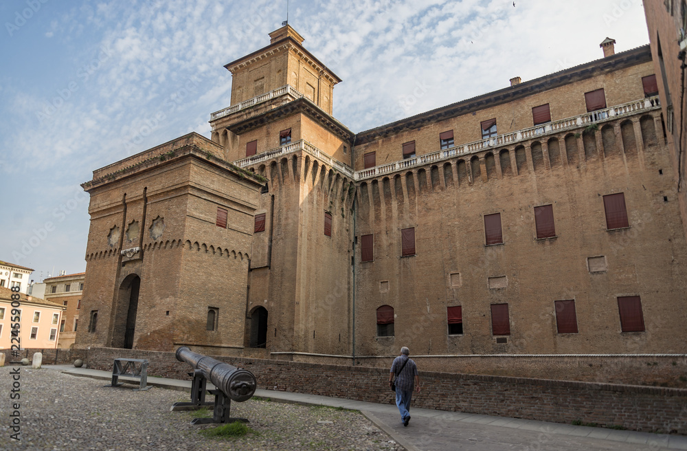 The Estense castle in Ferrara