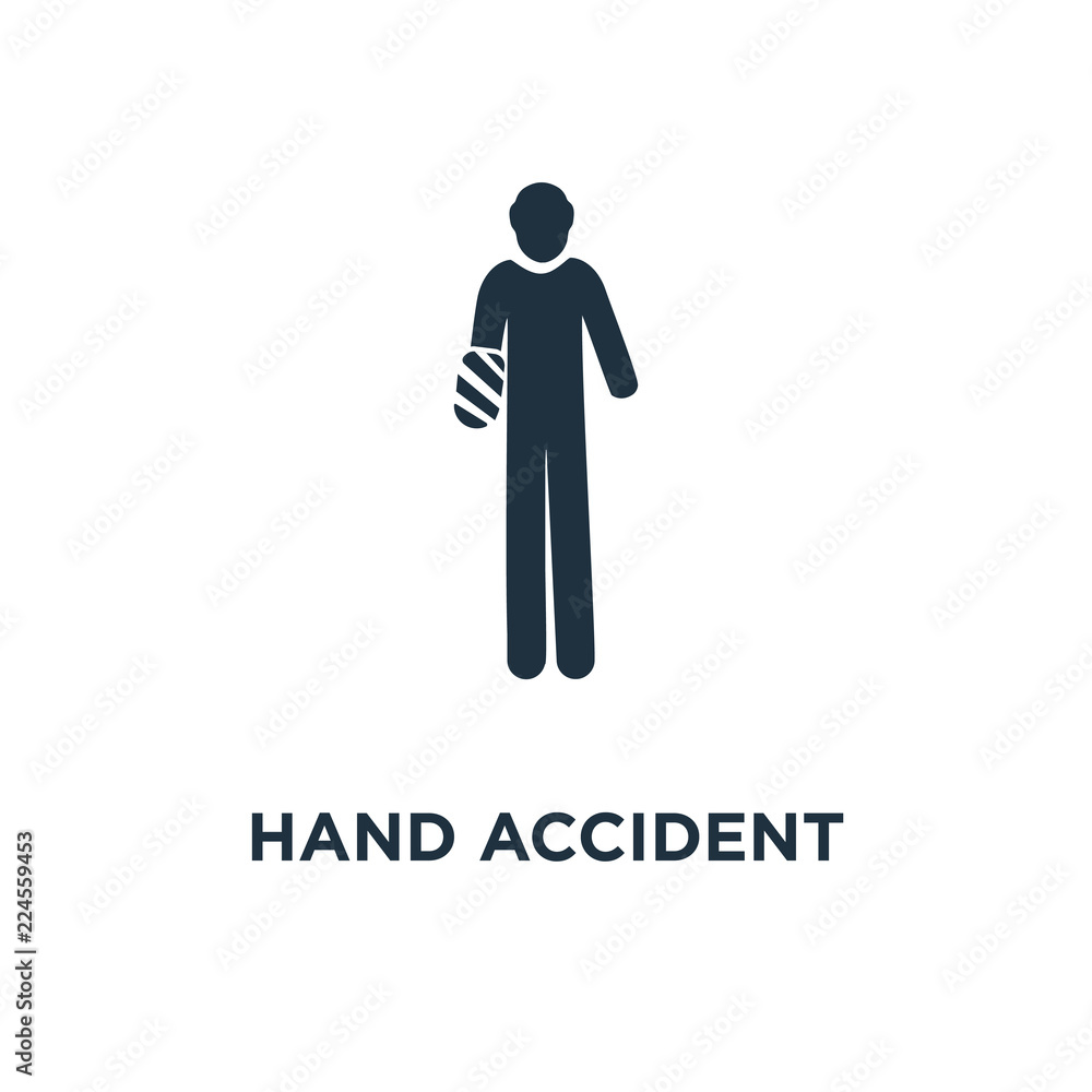 hand accident icon hand accident icon