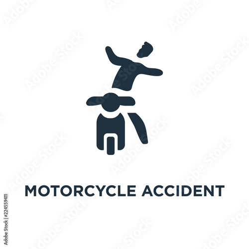 motorcycle accident icon