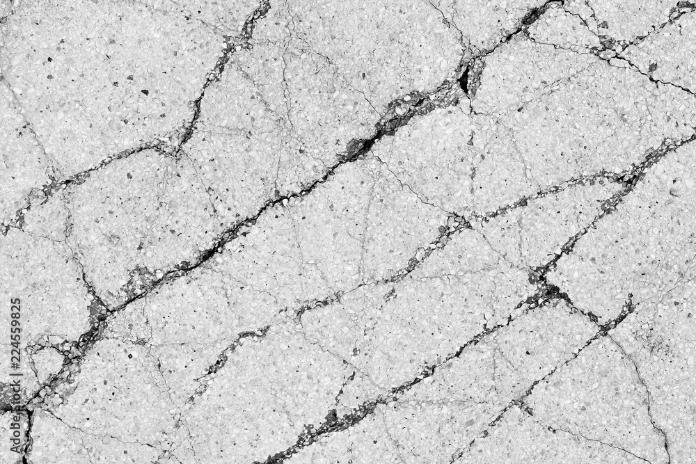 Fototapeta premium crack concrete floor from earthquake
