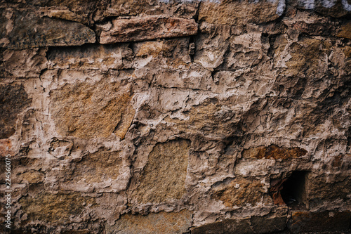 Stone strange texture wall