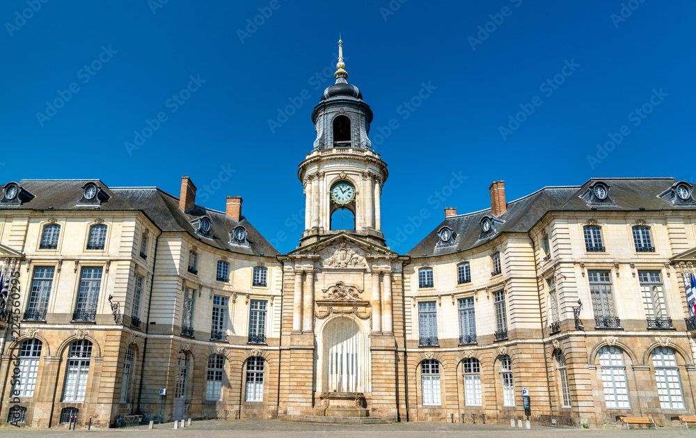The town hall of Rennes in France