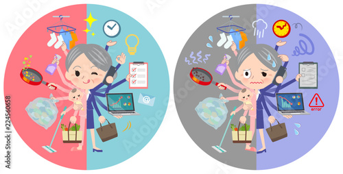 patient senior women_mulch task switch