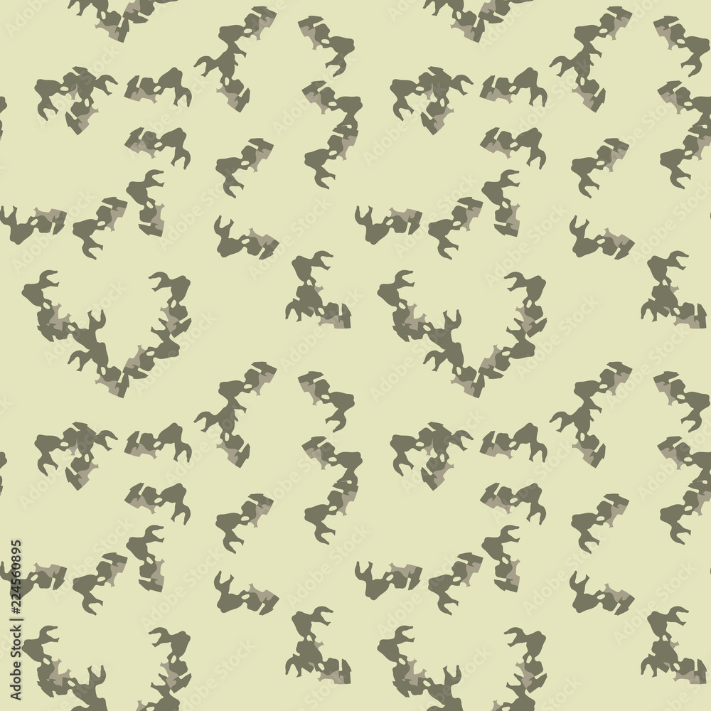 UFO military camouflage seamless pattern in different shades of green color UFO military camouflage seamless pattern in different shades of green color