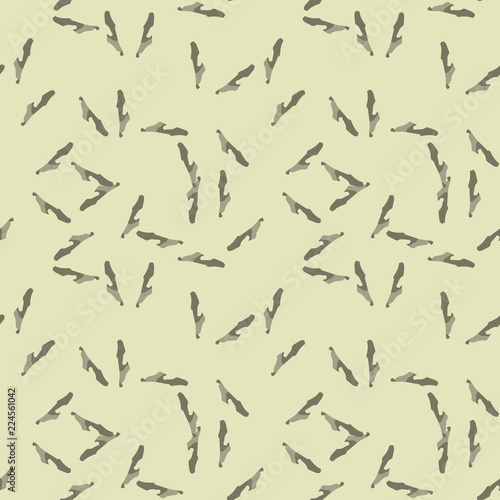 UFO military camouflage seamless pattern in different shades of green color