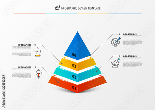Infographic design template. Creative concept with 4 steps