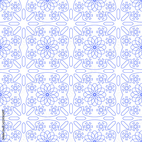 seamless floral pattern on a white background © natalylad