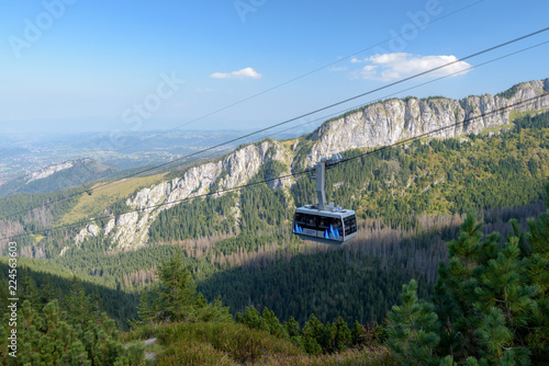 The Cable Car To Kasprowy Wierch Peak in the High Tatra, Poland.