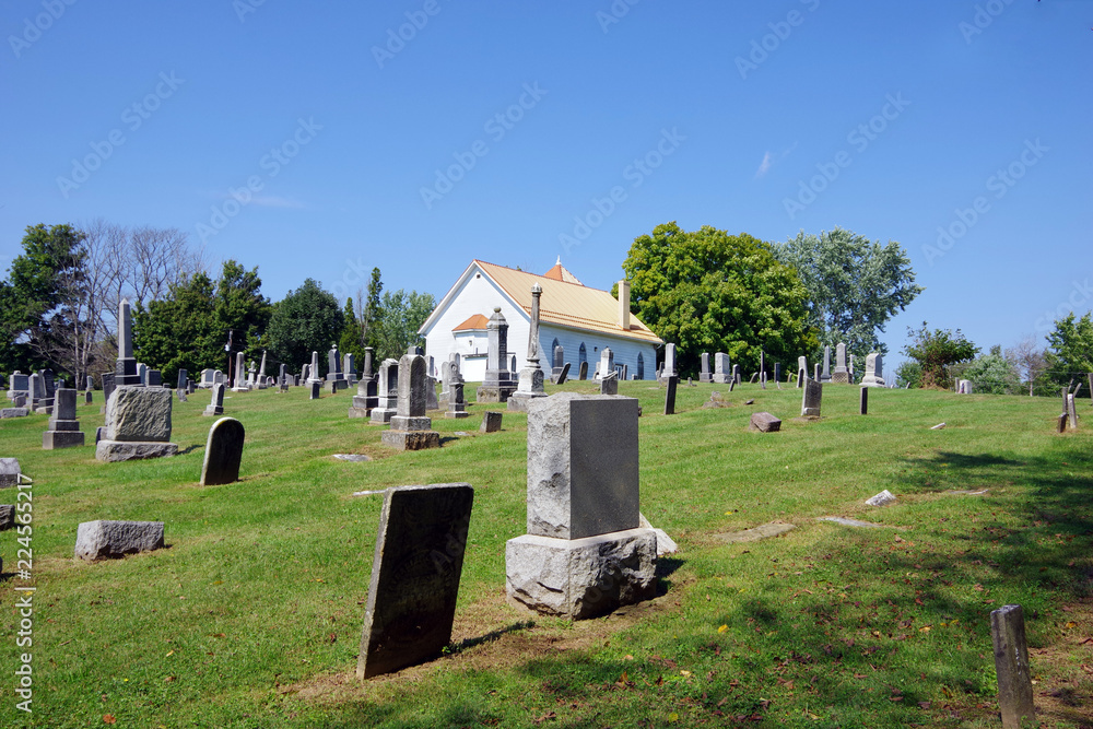 Fototapeta premium Church and Cemetery
