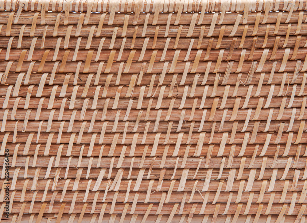 Part of handwoven in Indonesia exotic and functional rattan storage basket like art background Part of handwoven in Indonesia exotic and functional rattan storage basket like art background