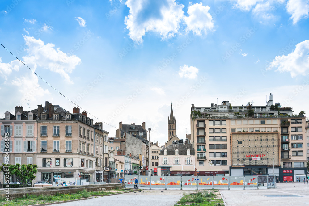 LIMOGES, FRANCE - May 8, 2018 : view of Buildings around Limoges, France