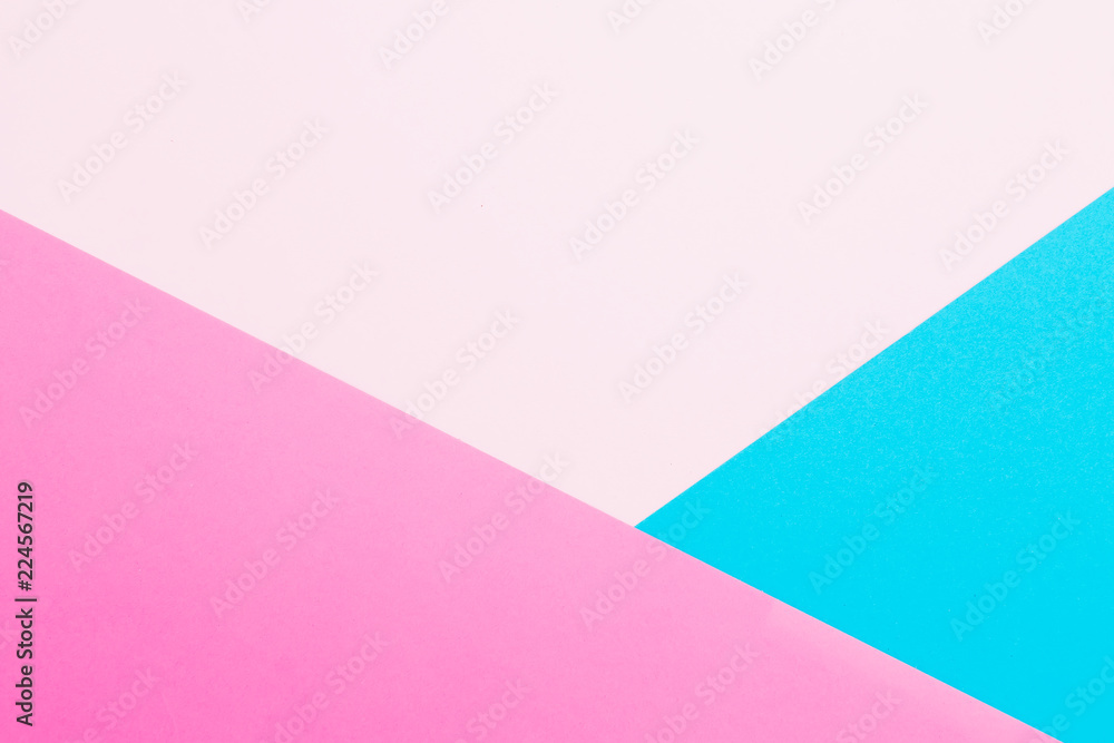 Blue and pink pastel background. Flat lay. Top view Blue and pink pastel background. Flat lay. Top view