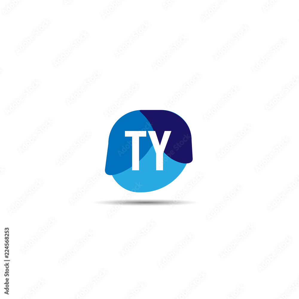 Initial Letter TY Logo Template Design Initial Letter TY Logo Template Design