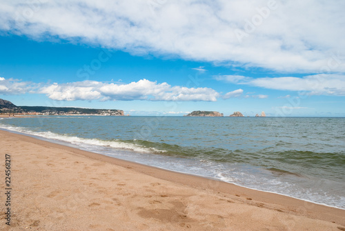 Breathtaking landscape along Costa Brava in Catalonia Spain