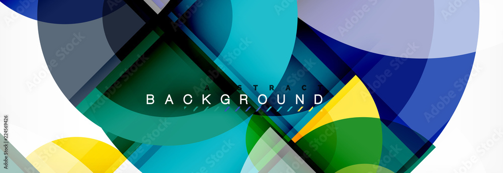 Abstract background bright circles geometric design Abstract background bright circles geometric design