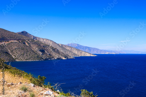Greek seaside with cliffs © anetlanda