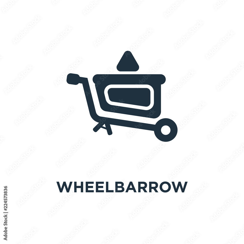 wheelbarrow icon wheelbarrow icon
