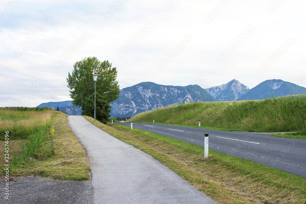 Nature, mountains and road in Austria