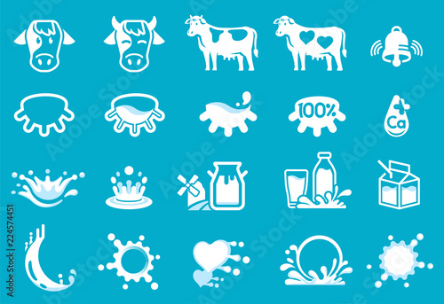 Love milk product icon. Quality Dairy industry form farm.