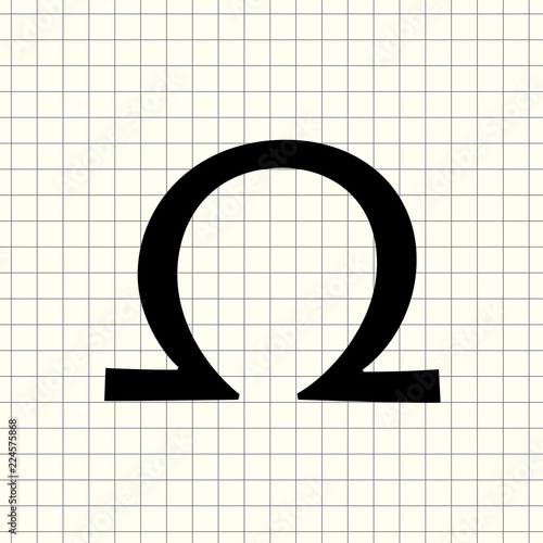 Vector omega sign