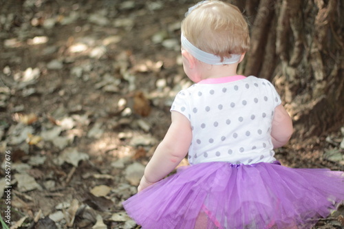 little girl in the park